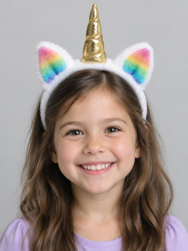 Sample portrait — Unicorn headband